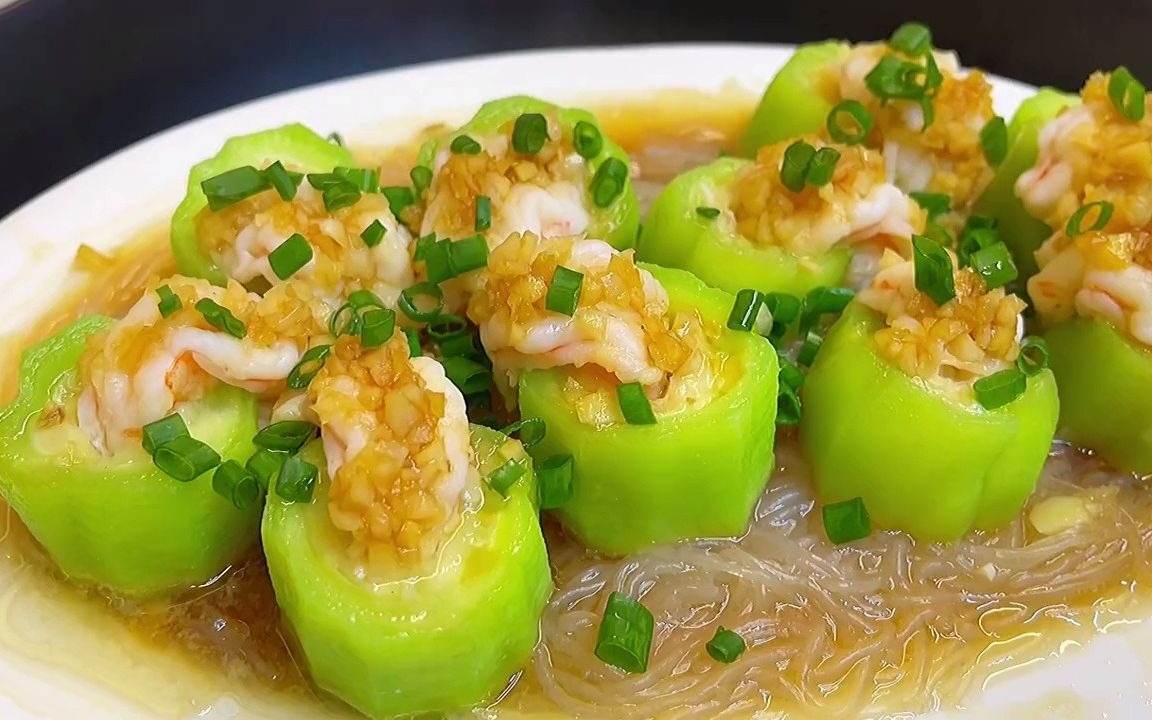 虾仁蒸丝瓜(虾仁蒸丝瓜的做法窍门)