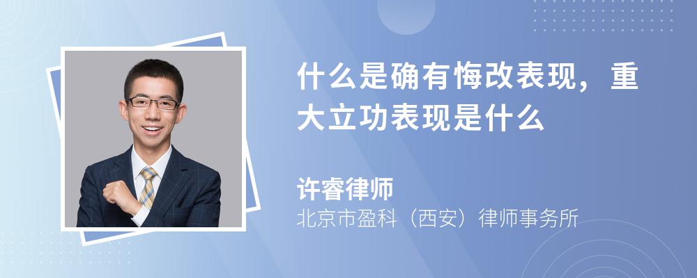 立功的法律规定(重大立功的法律规定)
