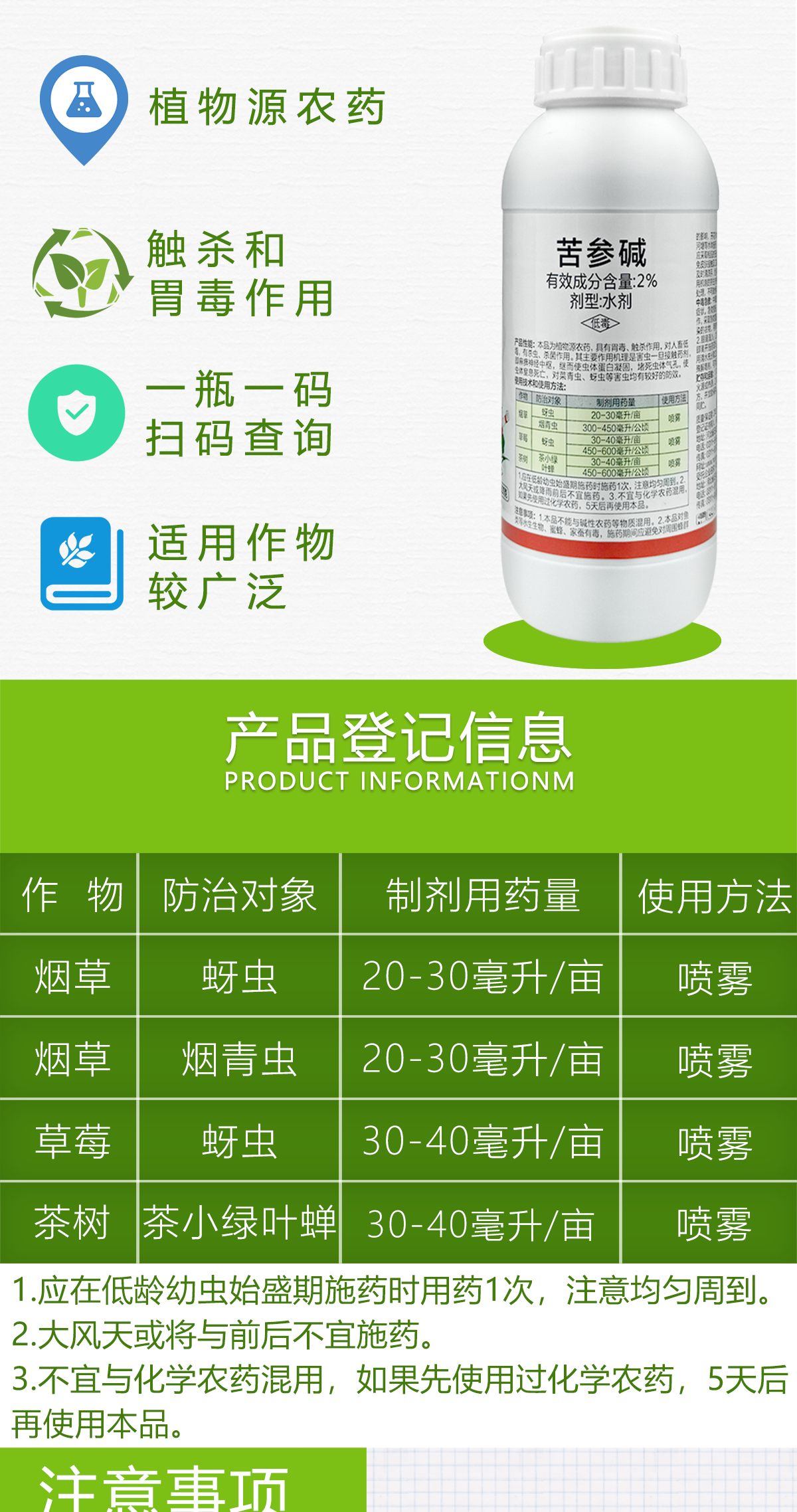 苦参碱的杀虫作用(苦参碱杀菌剂农药有什么功效)