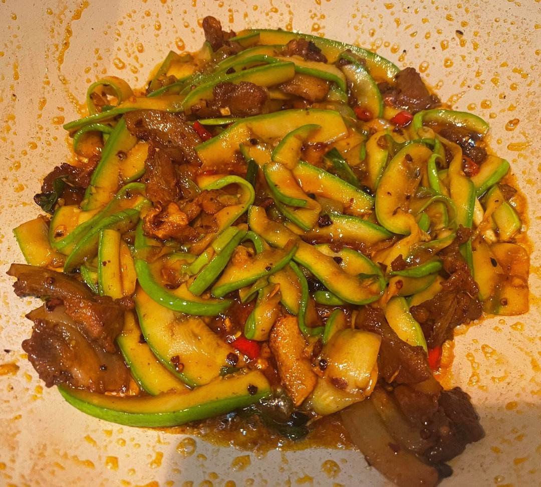 五花肉炒葫芦(五花肉炒葫芦图片)