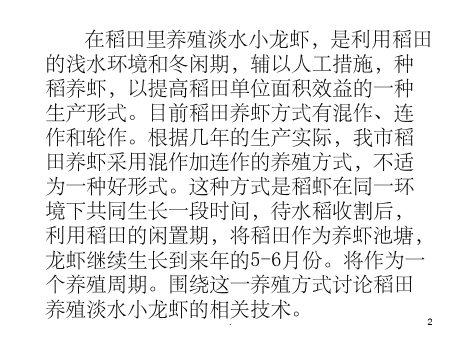稻田养殖龙虾实用技术(稻田养殖龙虾技术大全5大要点)